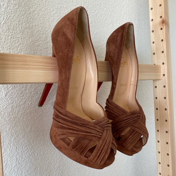 SOLD- Christian Louboutin Brown Aborina - Picture 3 of 8